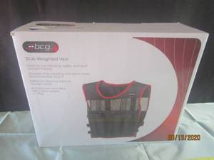 lot 196 image: BCG 20 LB WEIGHTED STRENGTHENING VEST