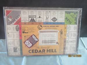 lot 207 image: THE GAME OF CEDAR HILL MONOPOLY-STYLE BOARD GAME