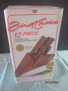 lot 217 image: FIRST CHOICE CUTLERY WITH KNIFE BLOCK