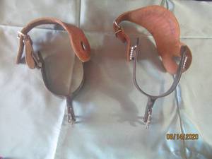 lot 222 image: EMBOSSED LEATHER SPURS