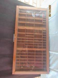 lot 221 image: TYPESET PRINTERS TRAY WITH GLASS TOP