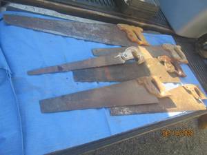 lot 299 image: VINTAGE HAND SAWS INCLUDING DISSTON