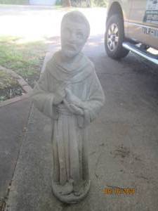 lot 497 image: CONCRETE ST FRANCIS YARD STATUE&nbsp