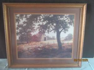 lot 350 image:  AUTUMNS PAST  FRAMED WITH AFFIDAVIT OF LIMITED EDITION BY CAROL GIBSON SAYLE&nbsp 140  150026 12 L X 23H