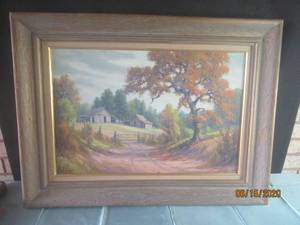 lot 351 image: OIL PAINTING ON CANVAS SIGNED D.S. NABINGER&nbsp31L X 23 H&nbsp