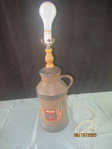 lot 378 image: JUG LAMP VINTAGE OLD AMERICAN EAGLE