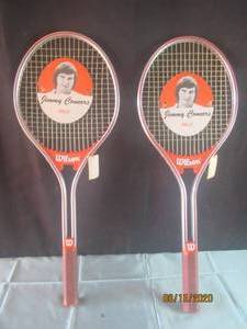 lot 387 image: TOTAL OF 2 NEW WILSON&nbsp JIMMY CONNORS TENNIS RAQUETS