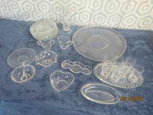 lot 448 image: TOTAL OF 26 PC VINTAGE IMPERIAL CANDLEWICK&nbsp GLASSWARE SERVING PIECES&nbsp
