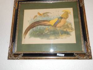 lot 53 image: Large painting with birds, ducks and turkeys