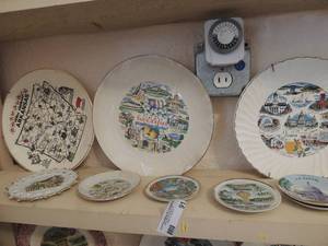 lot 91 image: 11 state plates- Iowa, Idaho, Georgia, Oklahoma, New Orleans