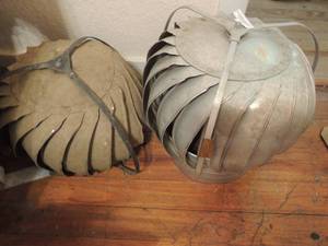 lot 177 image: 2 roof top metal turbins