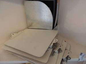 lot 266 image: 5 white clipboards, large manila envelopes and more