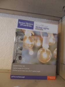 lot 279 image: Set of NEW Better Home and gardens string lights