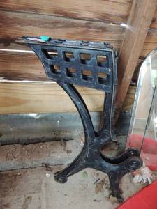 lot 310 image: Vintage metal school desk frames