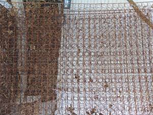 lot 323 image: Vintage full size bed springs x 2