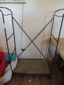 lot 270 image: metal rolling cart  52x 38