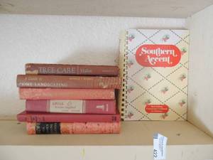 lot 422 image: Southern accent cookbook, tree care, home landscaping, all about houseplants