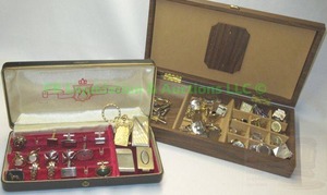 lot 145 image: Assorted cufflinks and tie tacsclasps