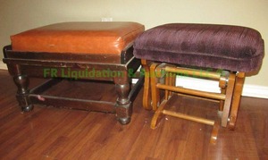 lot 26 image: Retro ottomans as shown