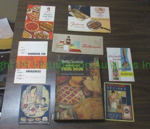 lot 288 image: Vintage 1956 Betty Crocker cook book and mid century cooking pamphlets