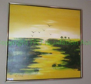 lot 291 image: C. Roberts print on canvas 37 x 37