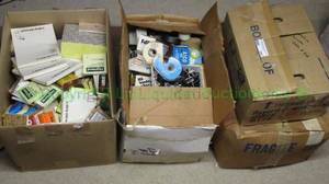 lot 295 image: Assorted office supplies 3 boxes full
