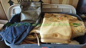 lot 308 image: Tote full of purses, hand & tote bags