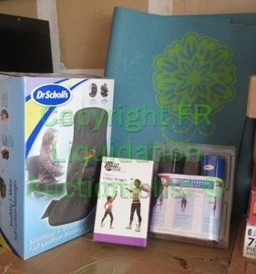 lot 315 image: Dr. Scholls seat cushion massager and misc. exercise equipment
