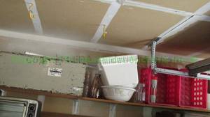 lot 318 image: Contents of top shelf including wood foot locker plus