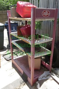 lot 339 image: Dr Pepper metal display shelf