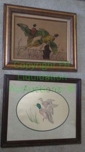 lot 73 image: Water fowl framed art