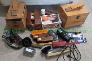 lot 56 image: Shoe shine supplies as shown