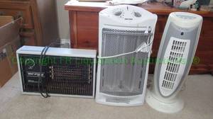 lot 64 image: Aloha breeze fan, Patton & Heat stream space heaters
