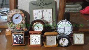 lot 60 image: Assorted clocks as shown