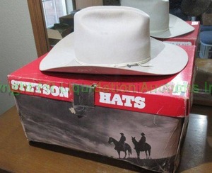 lot 53 image: Stetson cowboy hat with original box