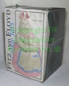lot 332 image: Fitz & Floyd classic cookie jar Mother Rabbit in original box