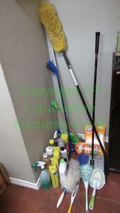 lot 117 image: Assorted cleaning supplies as shown