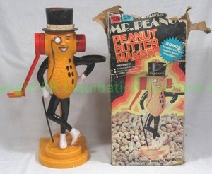 lot 77 image: Vintage Mr. Peanut, peanut butter maker