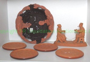 lot 170 image: Roma F. Gabrielli terra cotta ware plus
