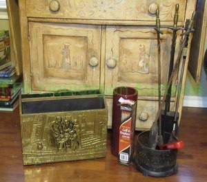 lot 175 image: Fireplace utensils and more