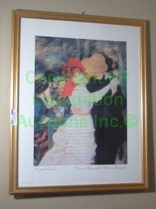 lot 192 image: Auguste Renoir Dance at Bougival framed print 24 x 30