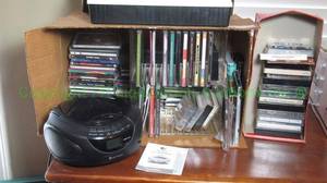 lot 184 image: Ematic CD player and assorted CDs plus