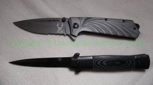 lot 208 image: Tactical Team The Bone edge and Knight lockblade knives