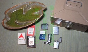 lot 211 image: Vintage mid-century Zippo lighters and more as shown