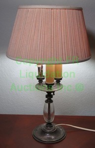 lot 213 image: mid-century antique table lamp