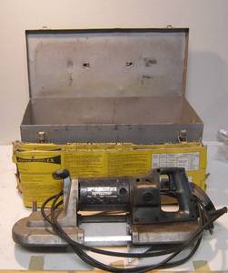 lot 403 image: Black &amp Decker Portable band saw