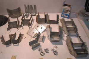 lot 435 image: Assorted Structural Hangers &amp Straps