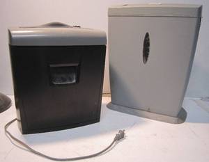 lot 444 image: 2 paper shredders