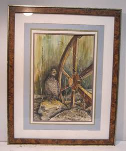 lot 504 image: Framed &amp Matted Watercolor
