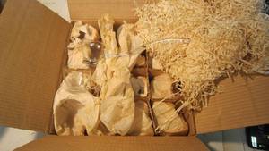lot 519 image: Set of 12 Punch Cups &amp Matching Glass Ladle